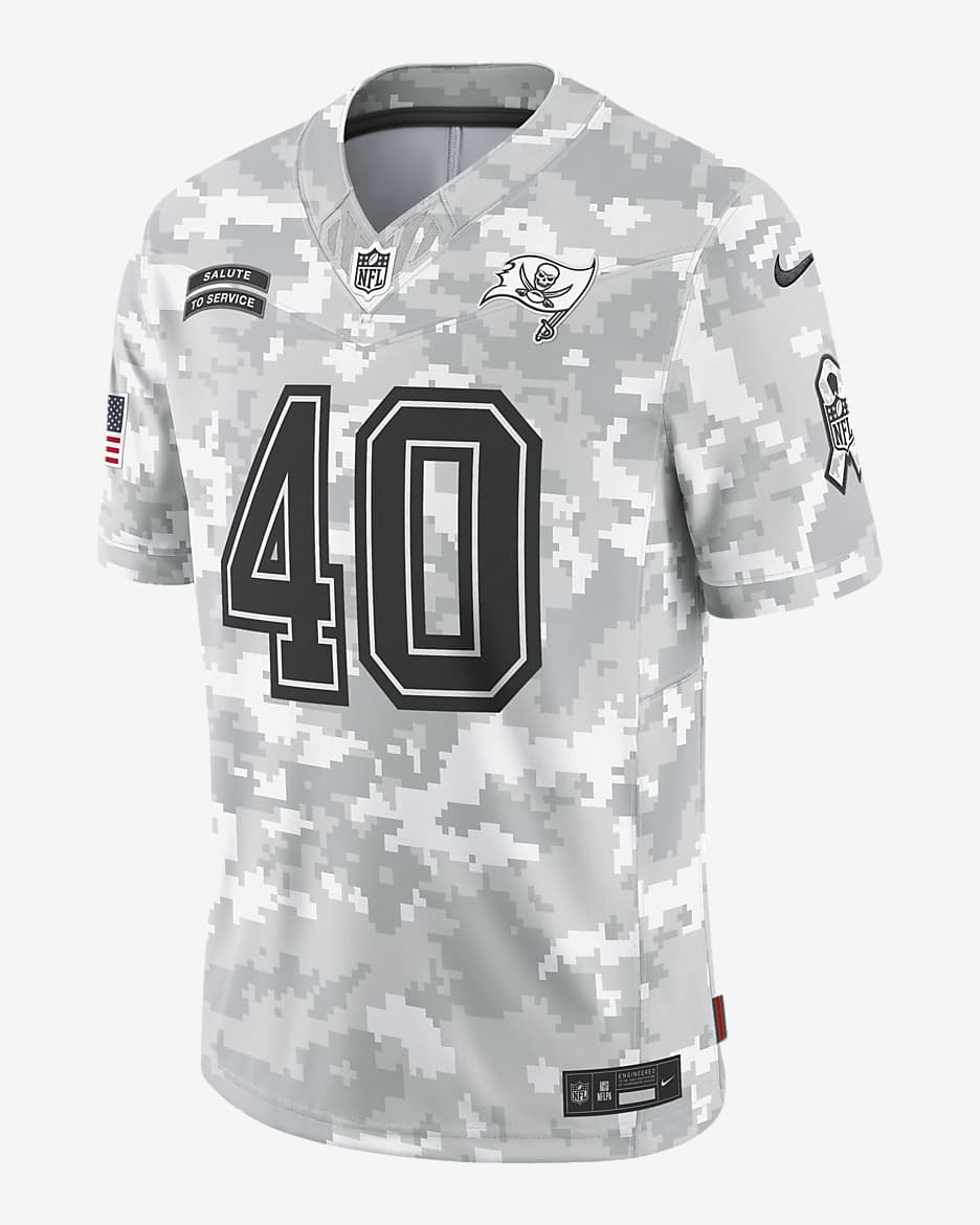 Mike Alstott Tampa Bay Buccaneers Salute to Service Men s Nike Dri FIT NFL Limited Jersey. Nike